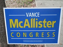 Vance McAllister campaign poster, 2013 IMG 8364.JPG