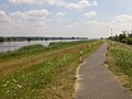 Oder River dike in Zollbrücke