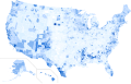 Results by county, shaded according to percentage of the vote for Clinton
