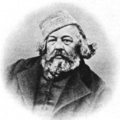 Bakunin on a photograph at the end of the 1860s