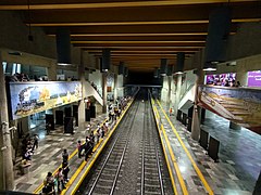 Estación Juárez, Línea 2 del Sistema de Tren Eléctrico Urbano de Guadalajara (vista superior).jpg