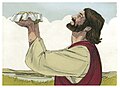 Luke 09:16a Jesus feeds 5000