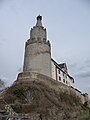 53 m hoher runder Bergfried der Osterburg in Weida