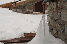 Fancy frozen fountain