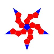 Net for the geometric model of M.C. Escher's stellated dodecahedron.jpg