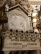 Reliefs of the tomb of Antonia González Pérez, by Mariano Benlliure (20th-century).