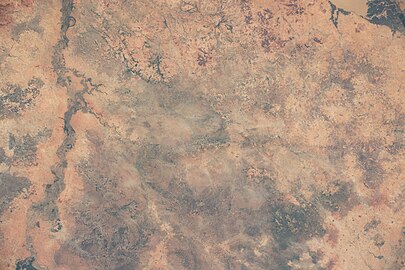 Sokoto River from above, photo of landscape in South of Goronyo,