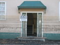 Doorway with flood lines