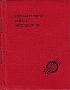 Mitgliedsbuch der Sozialistischen Partei Österreichs (SPÖ), 1955, Vorderansicht.jpg