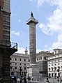 Column of Marcus Aurelius, Piazza Colonna, Rome, Italy.