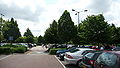 English: Cars parked at the Cressex Island car park of the High Wycombe park and ride service.