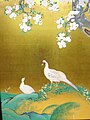 Cherry Blossoms and Pheasants sliding doors from the Ichi-no-ma in the Honmaru Palace, painted in Keichō 19 (1614), restored in Heisei 12 (2000)