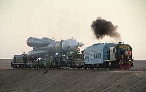 Soyuz TMA-16 transported to launch pad, May 2009