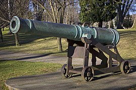 The Spanish–American War Cannon in Wright Park in Tacoma, WA, USA.