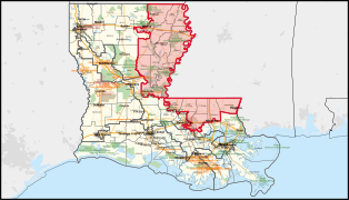 Louisiana's 5th congressional district (since 2025) (new version).svg