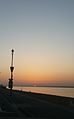 English: A fantastic sunset over the Solent, seen from Queens Road, Cowes, Isle of Wight, looking towards the mainland.