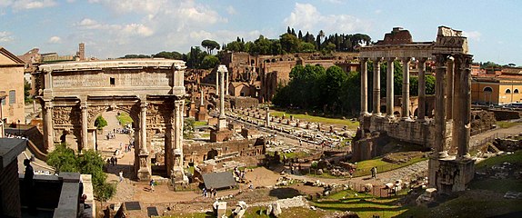 Panoramic view, Forum Romanum