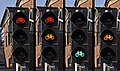 Traffic light for bicycles (large size)