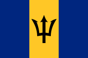 Flag of Barbados (trident)