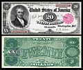 $20 (1890) John Marshall.