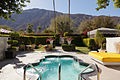 The San Jacinto Mountains border Palm Springs to the west (pictured).