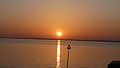   This file was uploaded with Commonist. English: A fantastic sunset over the Solent, seen from Princes Esplanade, Gurnard, Isle of Wight, looking towards the mainland.