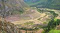 Llactapata, a ruined settlement along the Inca trail in Peru.