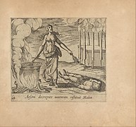 Medea Restoring Aeson's Youth (Aesoni decerptio iuventam restituit Medea), from The Metamorphoses of Ovid (Metamorphosean Sive Transformationum), plate 64 MET DP267520.jpg