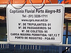 Placa Capitania Fluvial Porto Alegre na Balsa Itapiranga.jpg