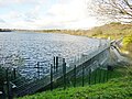 Le barrage et l'étang du Moulin Neuf.