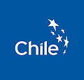Chile official logo in blue, primary version