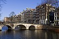 2008-12-26 The Keizersgracht in Amsterdam, the Netherlands with its historic merchant houses and bridges.