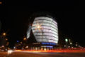 main building at night