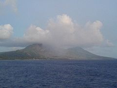 Montserrat — Southern part featuring Soufrière Hills.JPG