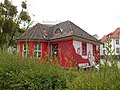 Rotes Café auf dem Campus der FU Berlin