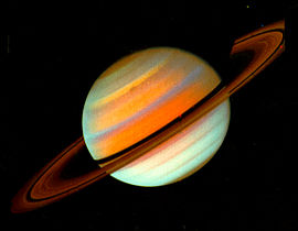 Saturn, taken by Voyager 1