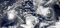 2005 Pacific hurricane season; 3 active storms with a 4th forming... simply cool