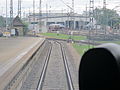 Blick auf Betriebswerk Basel von Gleis 11 des Badischen Bahnhofs