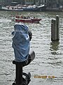 2009-06-27 #00387 The blue Free Travel-Shirt in Netherlands at the Amstel in Amsterdam