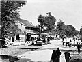 A steamroller used for paving in the shopping district of Soerakarta.