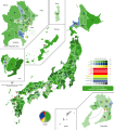 1990 JAPAN GENERAL ELECTION, combined vote share