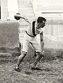 Garrett throwing the discus