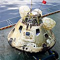 Apollo 8 Command Module aboard USS Yorktown