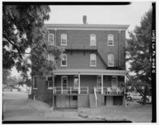 Elevation view of rear of building taken from the northwest - J. Weingartner and Son Cigar Factory, 414 East Walnut Street, North Wales, Montgomery County, PA HABS PA,46-AMB,13-5.tif