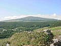 The massive shield volcano of Santa Bárbara, the highest peak on the island of Terceira