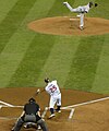 Jim Thome hitting a home run at Target Field, September 2010.