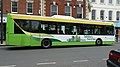 English: Wilts & Dorset 137 (HF05 HXG), a Volvo B7RLE/Wright Eclipse Urban, in Blue Boar Row, Salisbury, Wiltshire, on park and ride route 503.