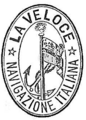 Logo de la société maritime italienne La Veloce
