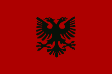 Flag of the Albanian Republic, variant (1920–1926)