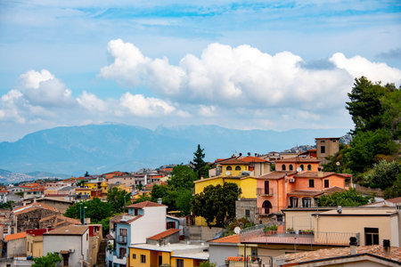 Town of dorgali sardinia italy